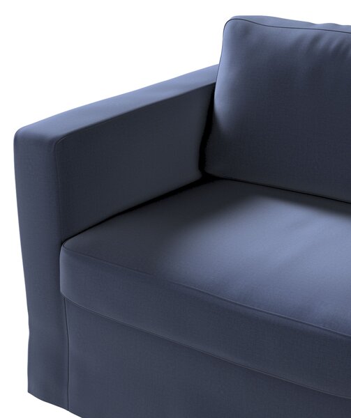 Potah na pohovku IKEA Karlstad 2-místná , nerozkládací, dlouhý barva tmavě modrá látka sametová