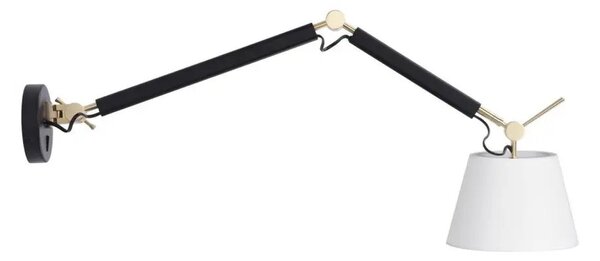 Designové nástěnné svítidlo Zyta S černé/zlaté – Černá