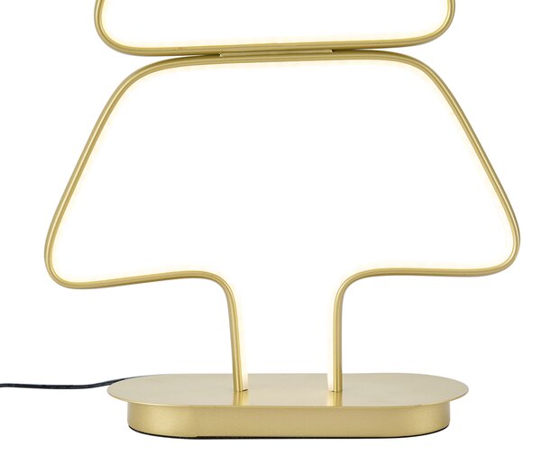 Vánoční stolní lampa zlatá vánoční stromek vč. LED - Arbre