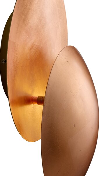 Moderní měděné nástěnné svítidlo 34,5 cm 2-světla - Sunrise