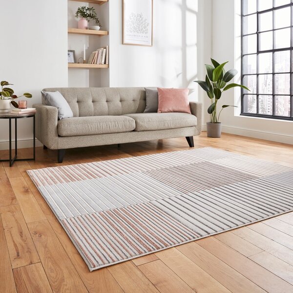 Růžový/šedý koberec 220x160 cm Apollo - Think Rugs