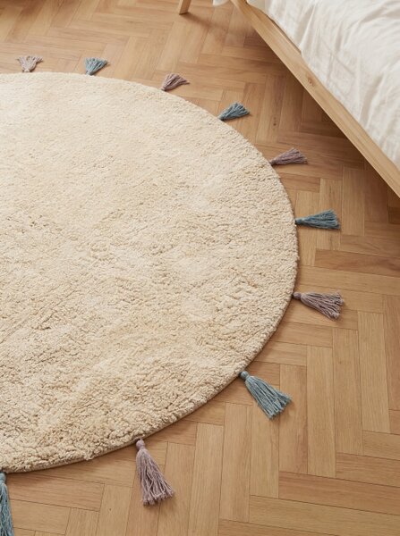 Koberec Hanse Home Snuggle Sunna krémový / vícebarevný kruh