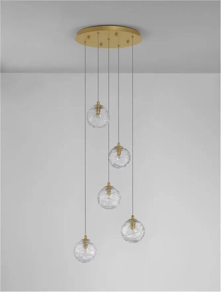 Retro lustr Coen 35 zlaté – G9