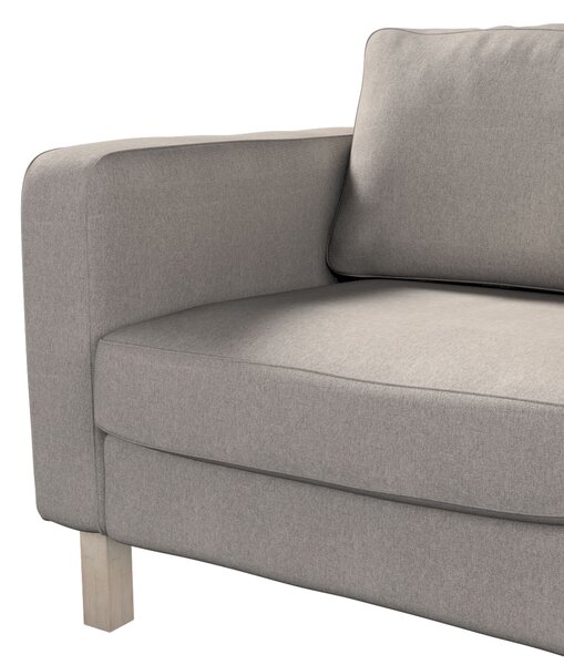 Potah na křeslo IKEA Karlstad, krátký barva béžová látka pletený vzor