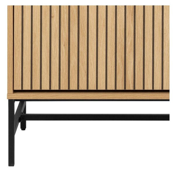 Výklopný botník v dekoru dubu v přírodní barvě 99x140x35 cm Albany – Actona