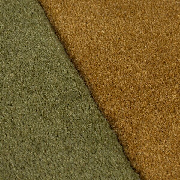 Zelený ručně tkaný vlněný koberec 120x180 cm Lozenge – Flair Rugs
