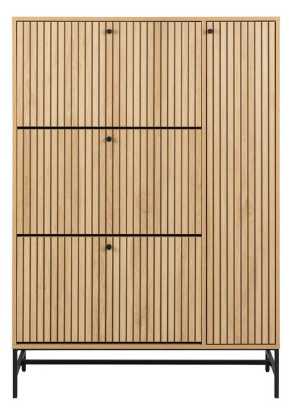 Výklopný botník v dekoru dubu v přírodní barvě 99x140x35 cm Albany – Actona