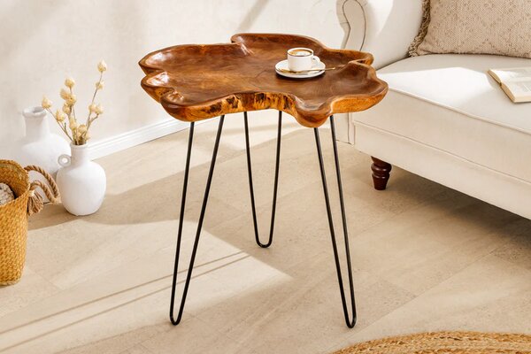Odkládací stolek WILD 65 CM masiv teak Nábytek | Doplňkový nábytek | Odkládací stolky