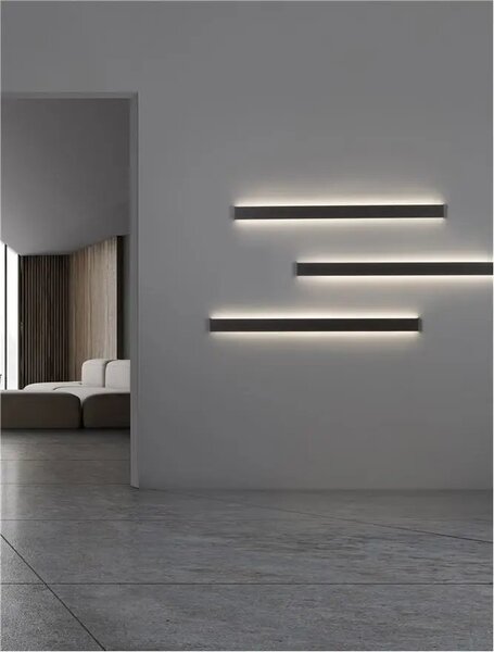 LED nástěnné svítidlo Seline 120 černé – Černá