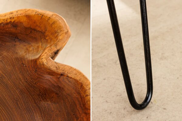 Odkládací stolek WILD 65 CM masiv teak Nábytek | Doplňkový nábytek | Odkládací stolky