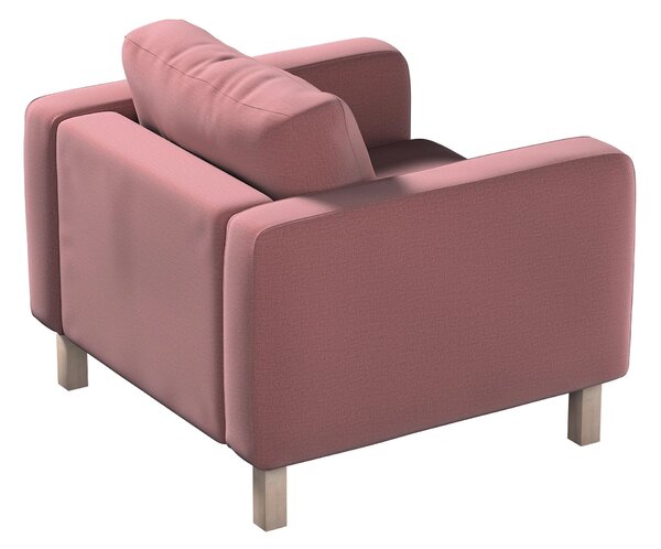 Potah na křeslo IKEA Karlstad, krátký barva fialová látka sametová