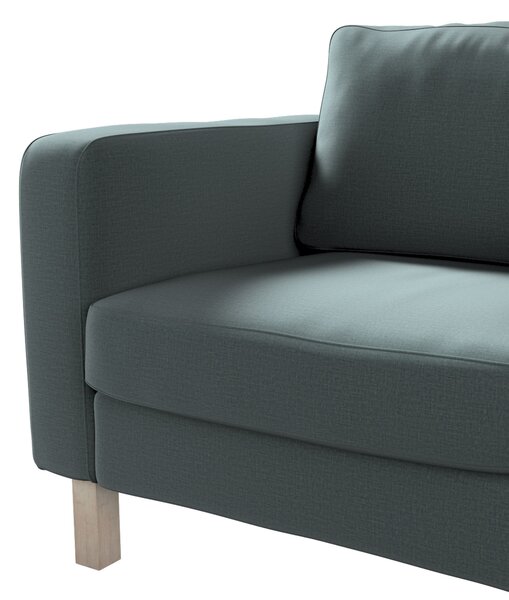 Potah na křeslo IKEA Karlstad, krátký barva zelená látka sametová
