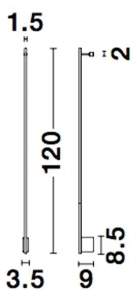 LED nástěnné svítidlo Gropius 120