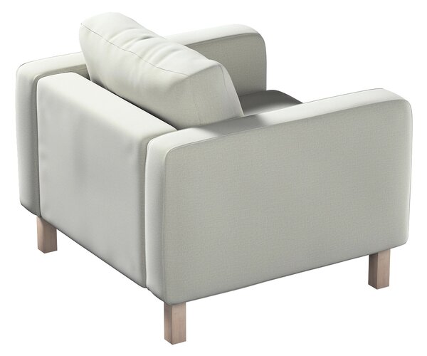 Potah na křeslo IKEA Karlstad, krátký barva zelená látka sametová
