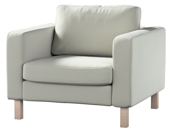 Potah na křeslo IKEA Karlstad, krátký barva zelená látka sametová