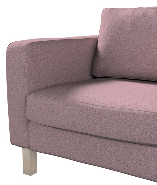Potah na křeslo IKEA Karlstad, krátký barva růžová látka pletený vzor