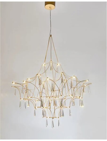 Křišťálový lustr Goro – LED