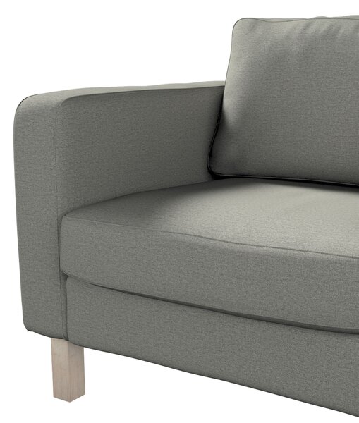 Potah na křeslo IKEA Karlstad, krátký barva šedá látka pletený vzor