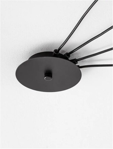 Lustr na lanku Cinzia 180 smoky – E27