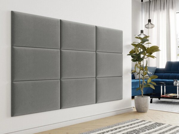 Čalouněný panel na zeď 70x40 PAG - šedý