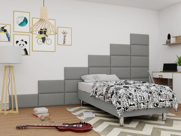 Čalouněný panel na zeď 70x40 PAG - šedý