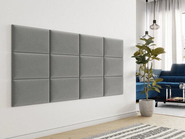 Čalouněný nástěnný panel 50x30 PAG - šedý