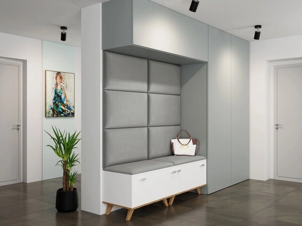 Čalouněný panel na zeď 70x40 PAG - šedý