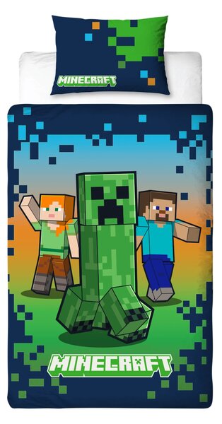 Dětské ložní povlečení, 140 x 200 cm, 70 x 90 cm (Minecraft) (100407327001)
