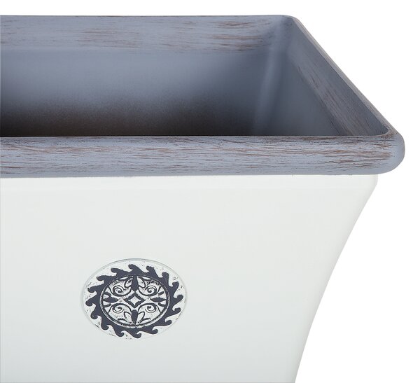 Květináč ELATEIA 37 cm Bílá