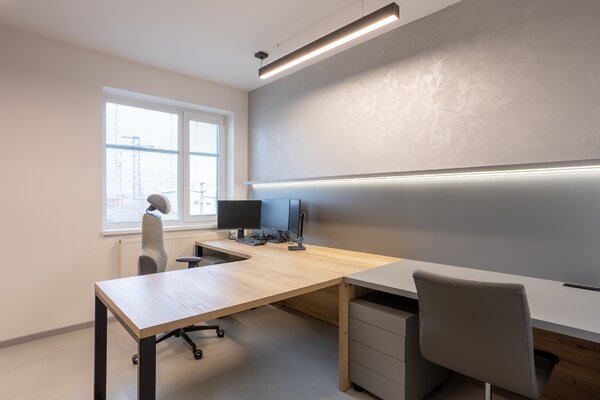Sinclair Závěsné LED lineární svítidlo LSM 12-20CCT, 3000-5000K, 60cm Barva: Stříbrná