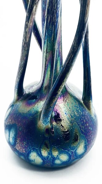 Sklárna Častolovice - Váza prostřihávaná secesní 30cm Art Nouveau