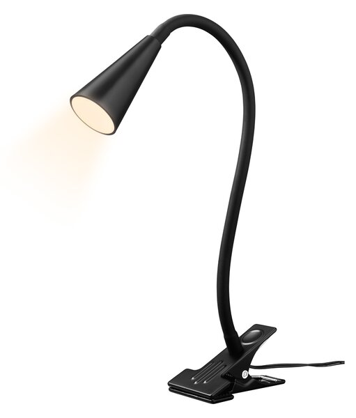 Livarno® Stolní LED lampa Freya (Led lampa se svorkou, černá) (100397707001)