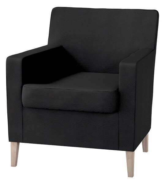 Potah na křeslo IKEA Karlstad barva černá látka pletený vzor