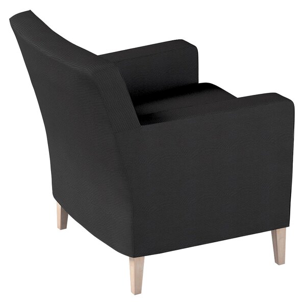 Potah na křeslo IKEA Karlstad barva černá látka pletený vzor