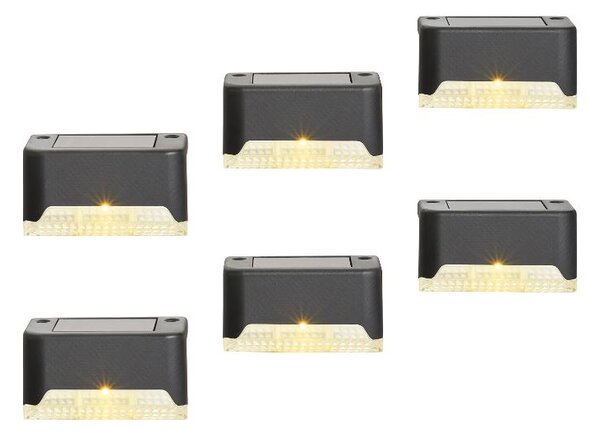 Livarno® Solární LED svítidlo, 6dílná sada (obdélníkový) (100404699001)