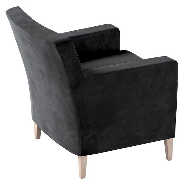 Potah na křeslo IKEA Karlstad barva černá látka lesklé, sametová