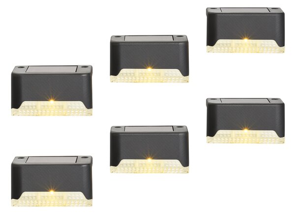 Livarno® Solární LED svítidlo, 6dílná sada (obdélníkový) (100404699001)