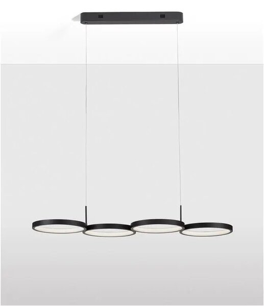 LED lustr Magnus 84 černé – Černá