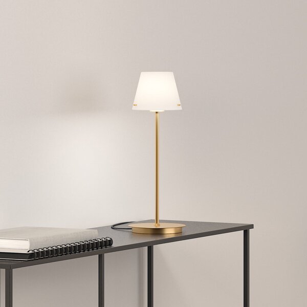 Stolní lampa Herstal, Bílá, Obývací pokoj, Kov