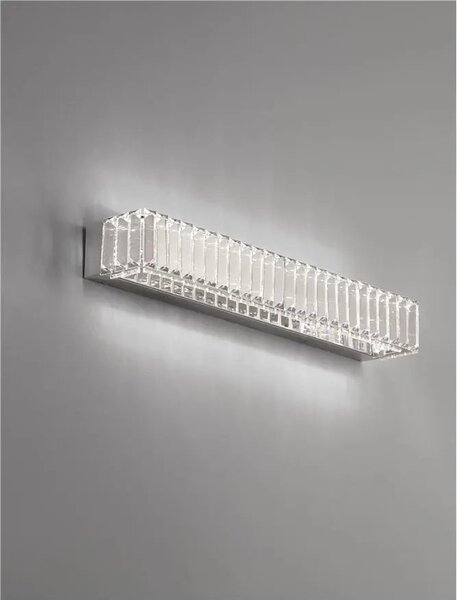 LED nástěnné svítidlo Aurelia 12 Chrome – Šedá