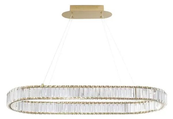 Křišťálový lustr Aurelia 92 zlaté – LED