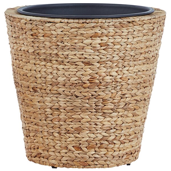Sada 3 květináčů PLAKA 29/37/49 cm Vodní hyacint Přírodní