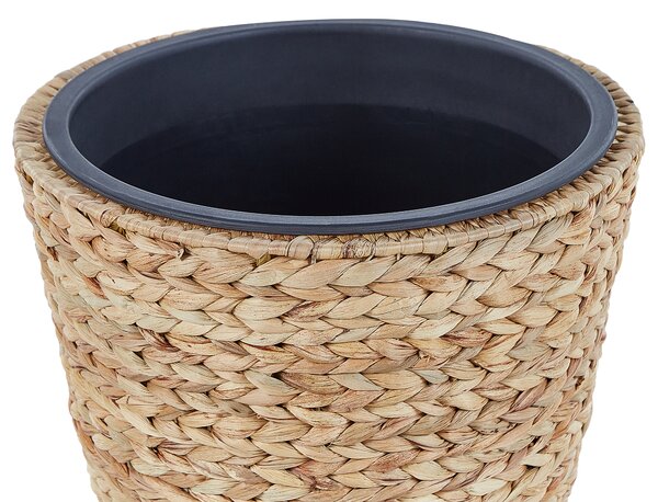 Sada 3 květináčů PLAKA 29/37/49 cm Vodní hyacint Přírodní
