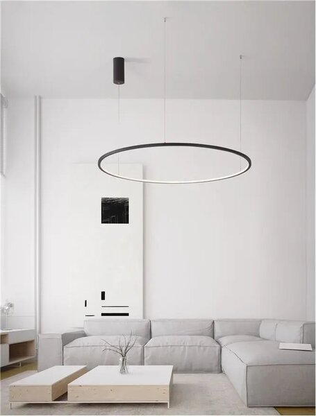 LED lustr Tarquin 100 černé – Černá