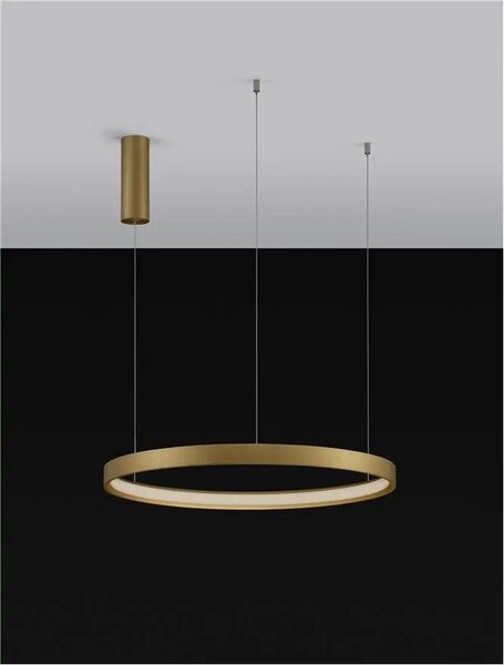 LED lustr Perrine 60 zlaté – Zlatá