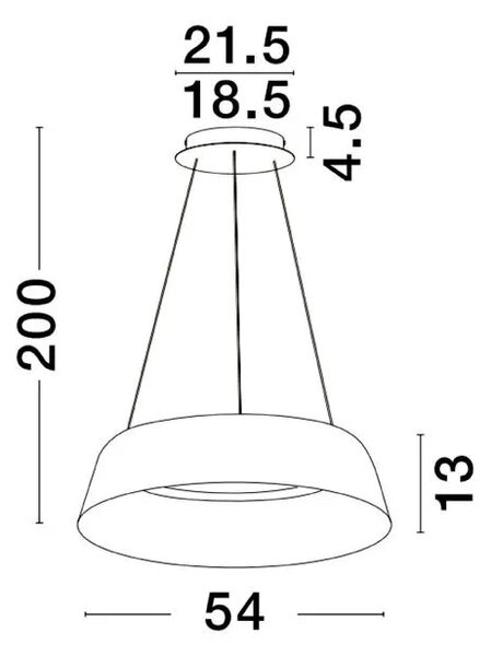Retro lustr Alba 54 bílé – Bílá
