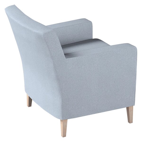 Potah na křeslo IKEA Karlstad barva modrá látka pletený vzor