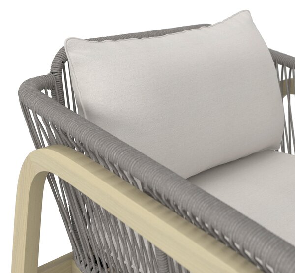 ZAHRADNÍ SEDACÍ SOUPRAVA 4dílné, dřevo, kov, textil Ambia Garden - Online Only zahradní nábytek, Online Only
