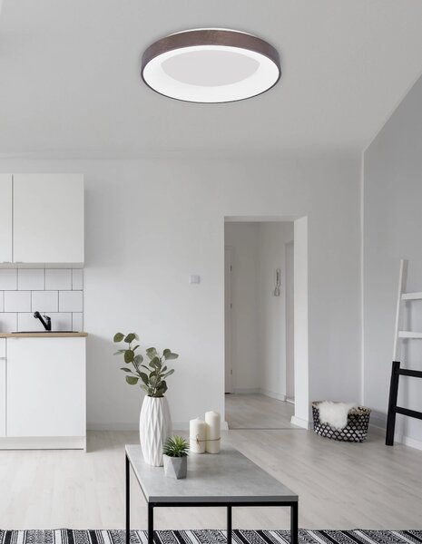 Stropní svítidlo LED se stmíváním Rando Thin 38 3000K černé – Černá