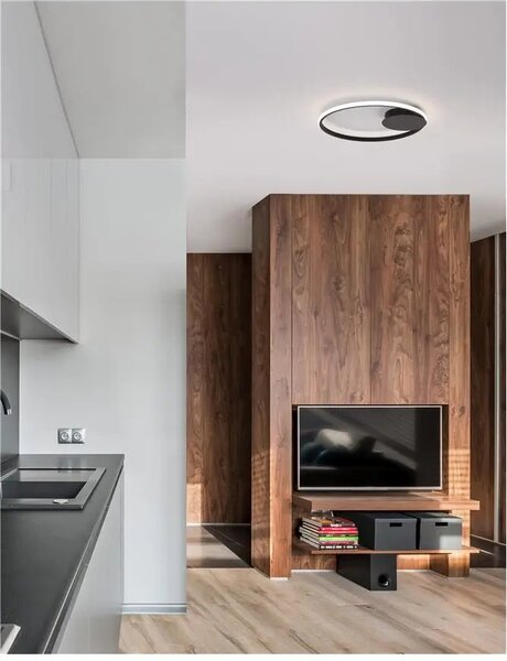 Stropní svítidlo LED se stmíváním Fuline 50 černé – Černá